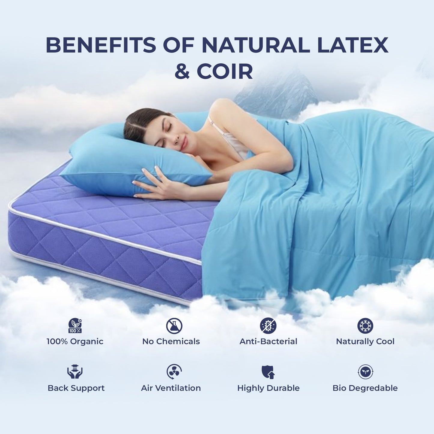 100% Natural Latex Coir Mattress